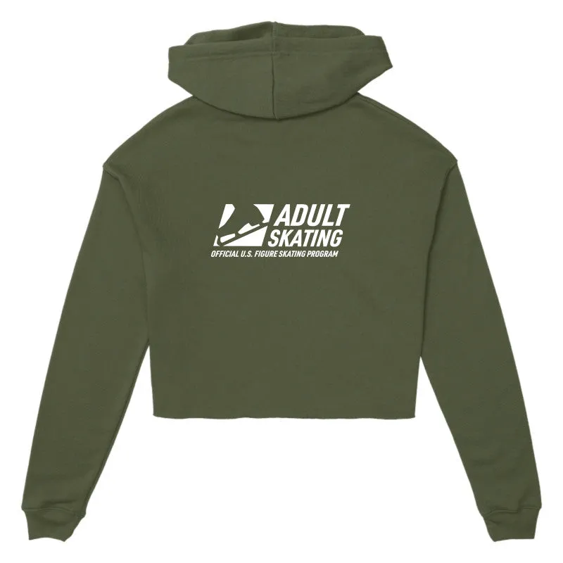 Adult Skating, Women's Cropped Fleece Hoodie