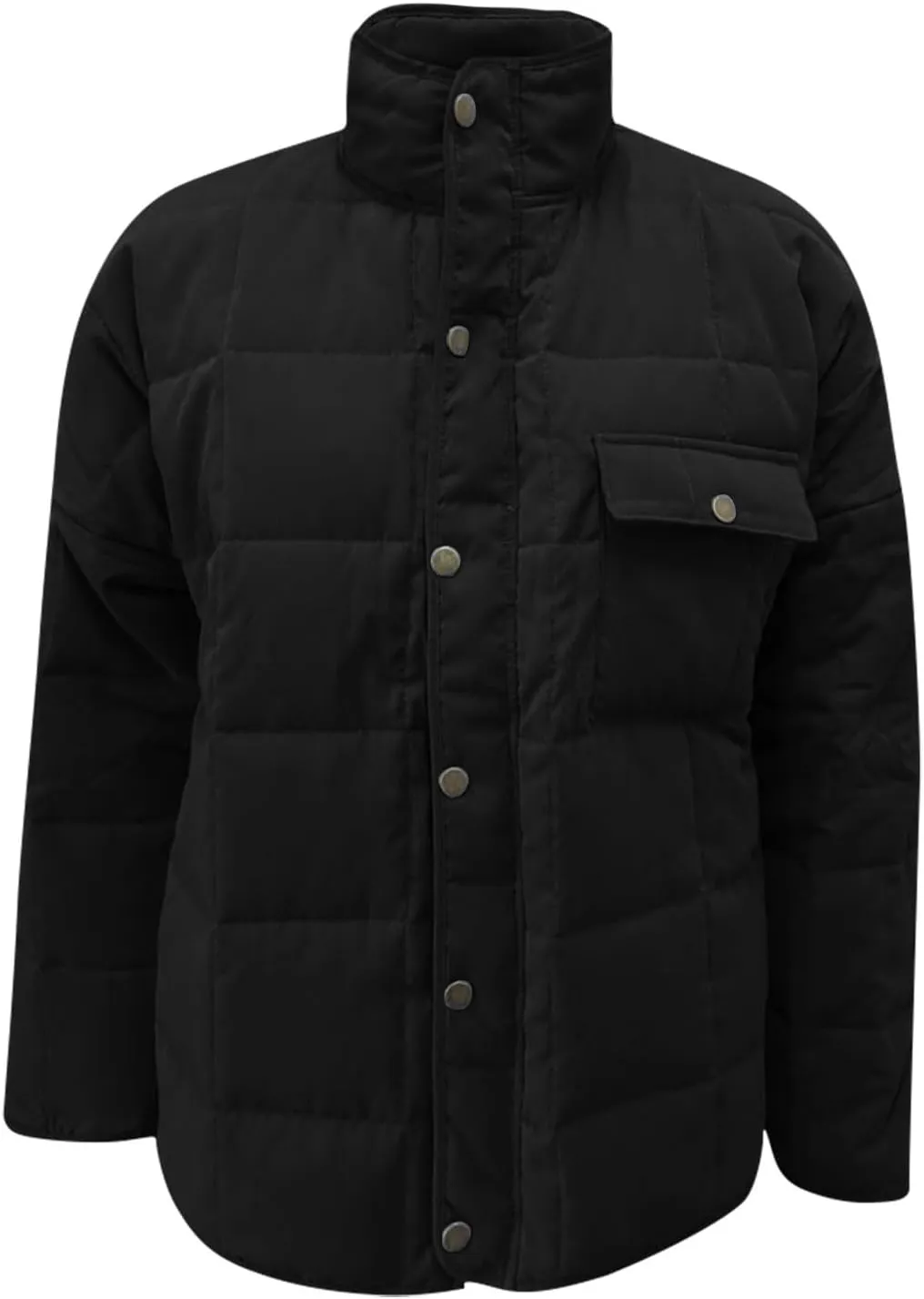 Anjikang Quilted Bomber Jackets for Women Winter Lightweight Packable Thick Puffer Jacket Stand Collar Solid Dolman Outerwear
