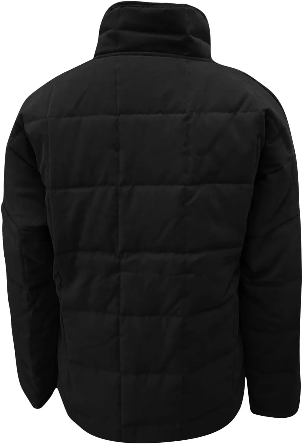Anjikang Quilted Bomber Jackets for Women Winter Lightweight Packable Thick Puffer Jacket Stand Collar Solid Dolman Outerwear