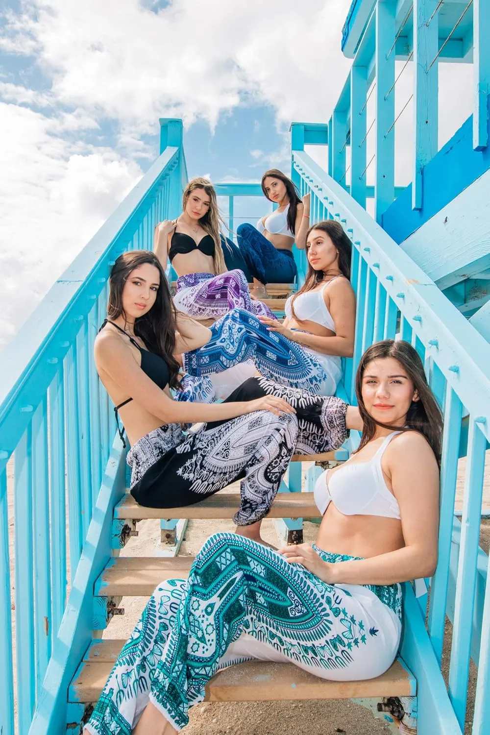 Harem Pants for Women Hippie Bohemian Casual Gypsy Pants, Ideal Yoga Pant - Baggy Boho Harem Pants