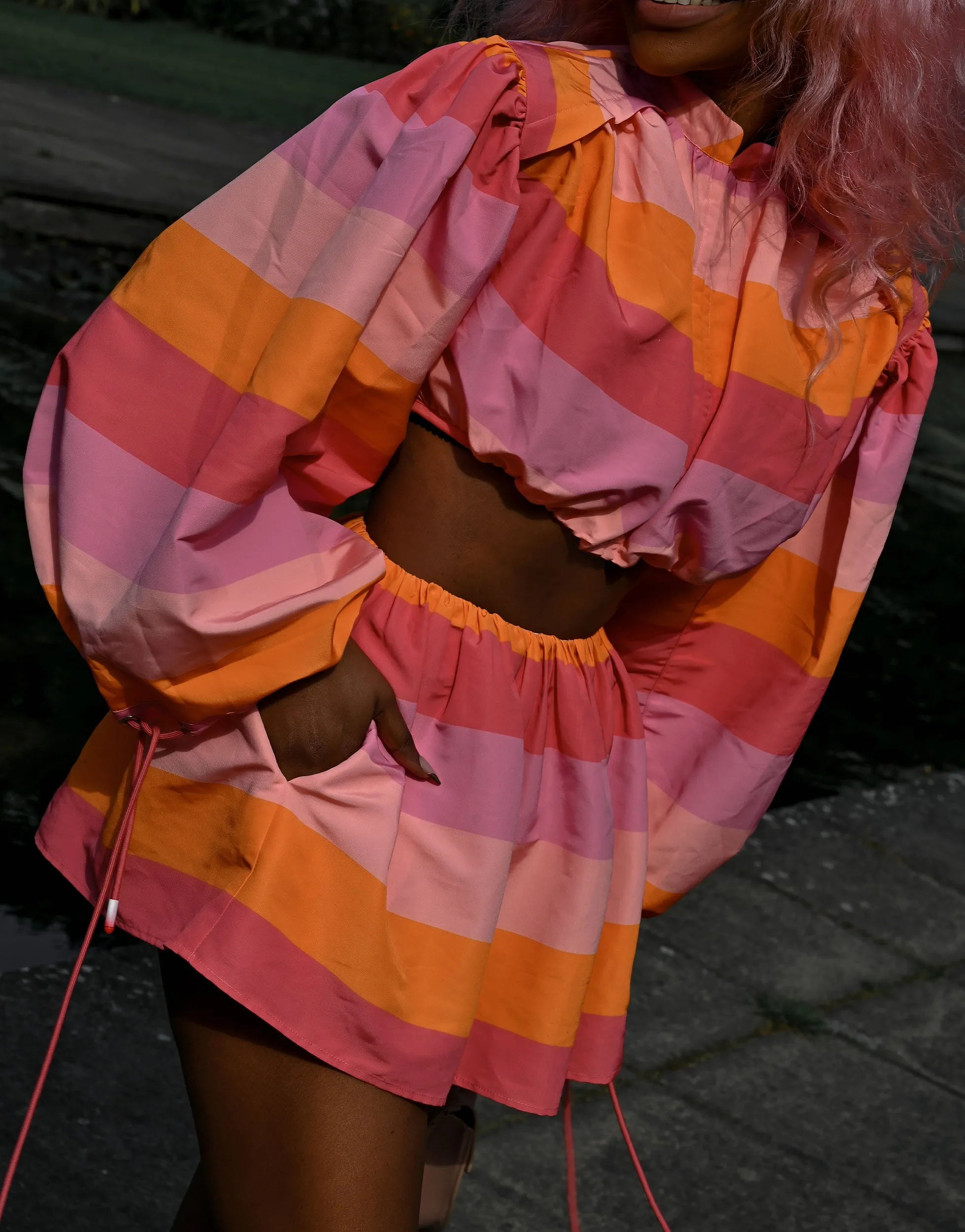 JF-007 Puff Mini Skirt