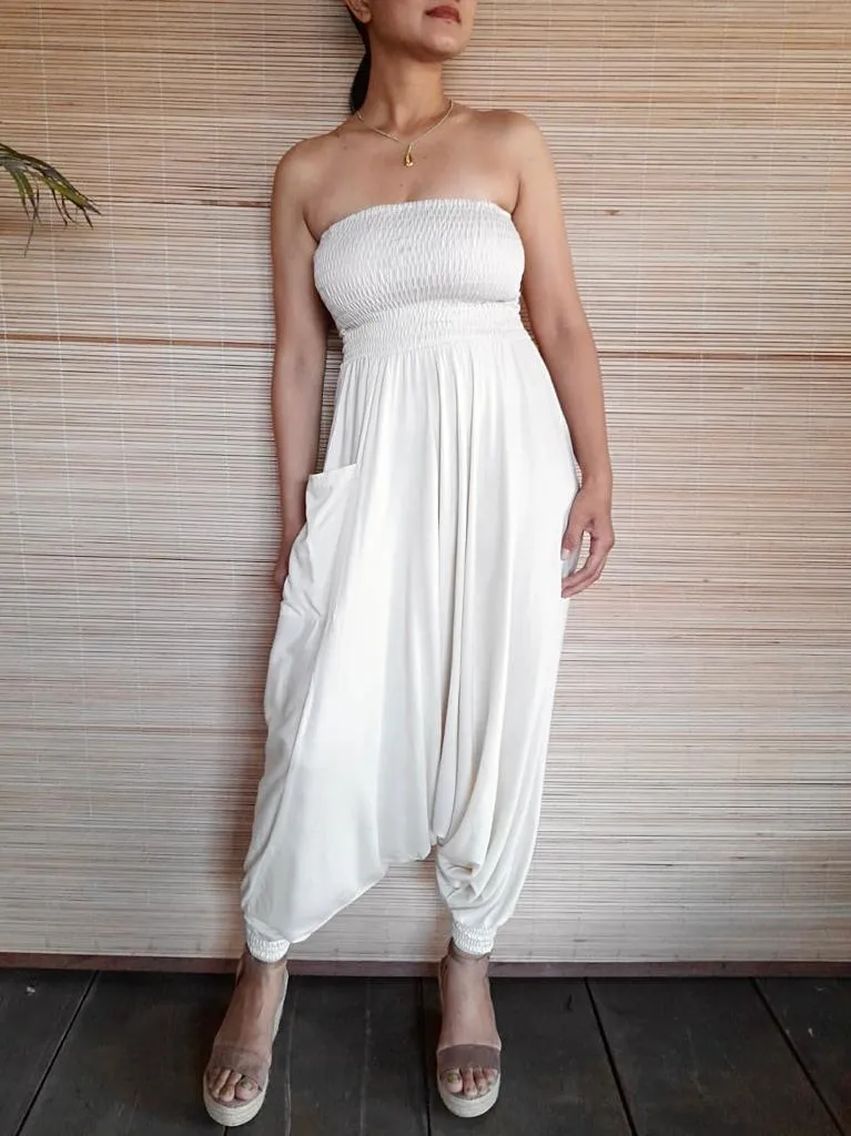 JUMPER HAREM Black, White, Khaki, New Off Cream, New White/ Denim