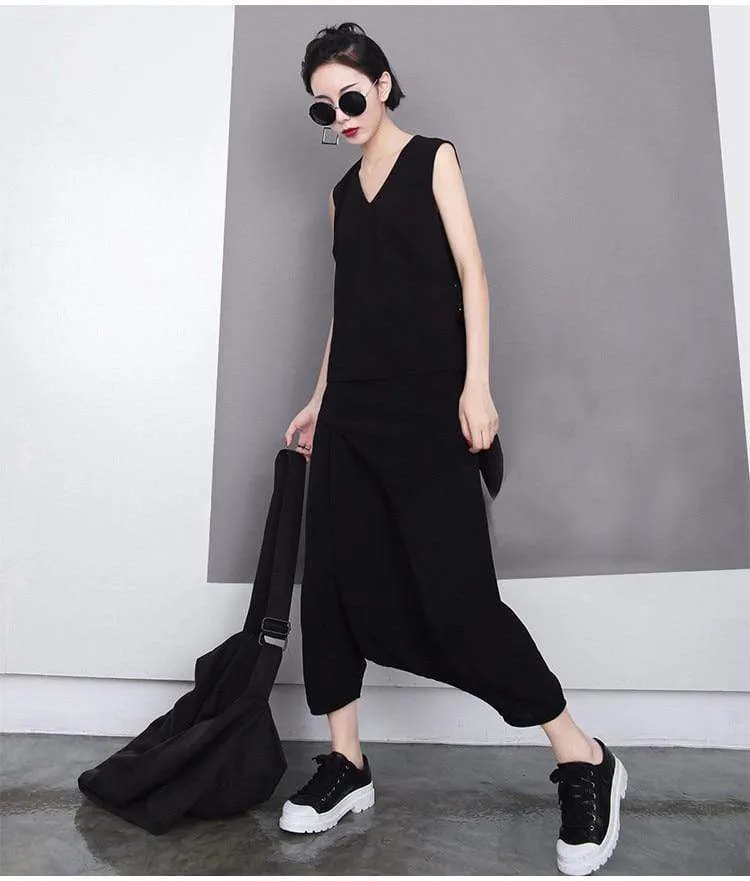Kpop Fashion Black Harem Pants | Millennials