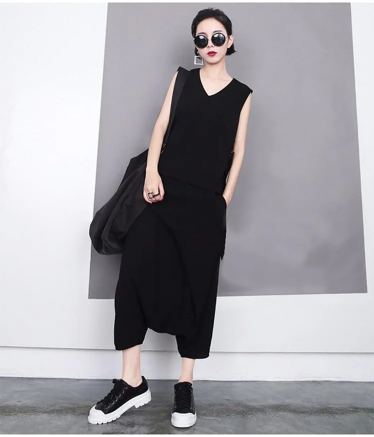 Kpop Fashion Black Harem Pants | Millennials