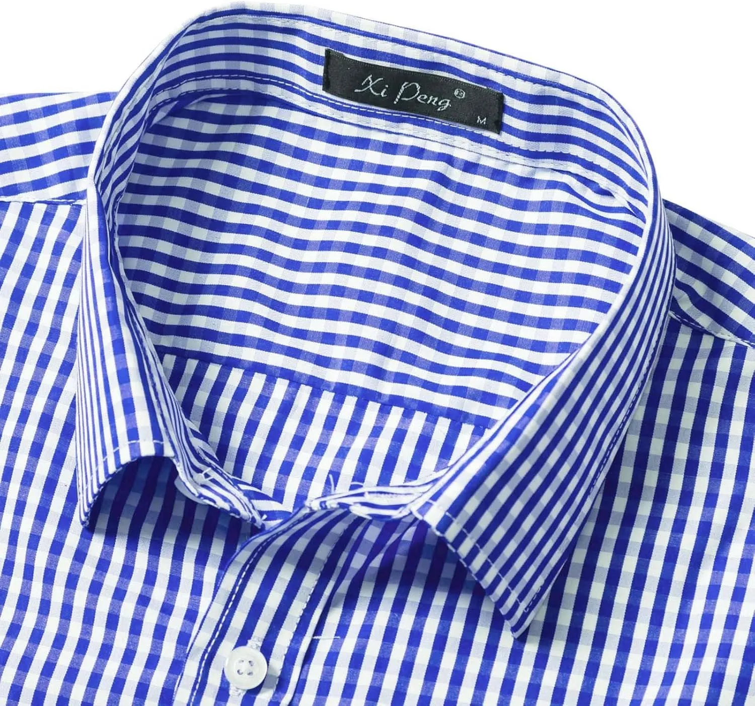 Mens Business Dress Shirt Lightweight Casual Button Down Long Sleeve Shirts Regular Fit Solid Office Work Shirt