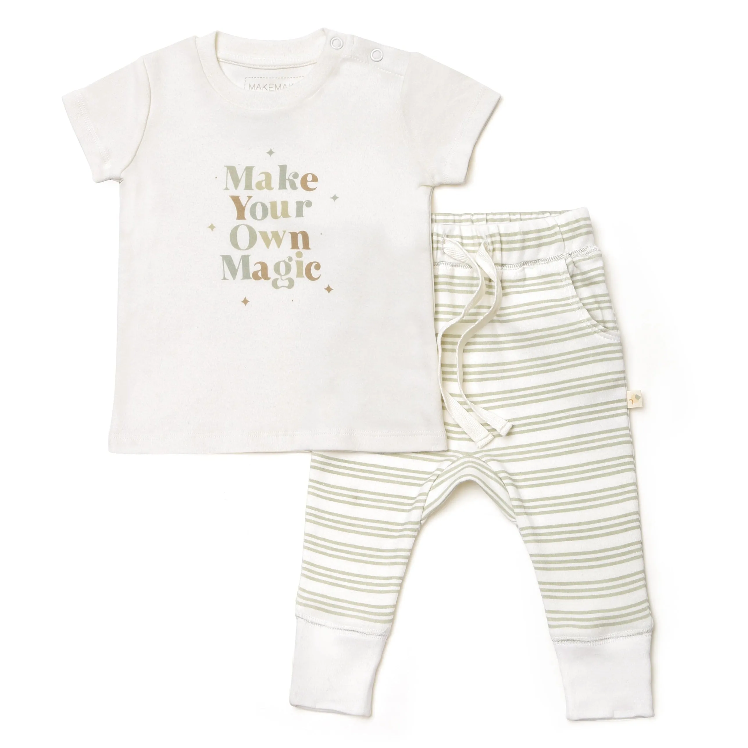 Organic Toddler T-shirt & Pant Set - Make Your Own Magic