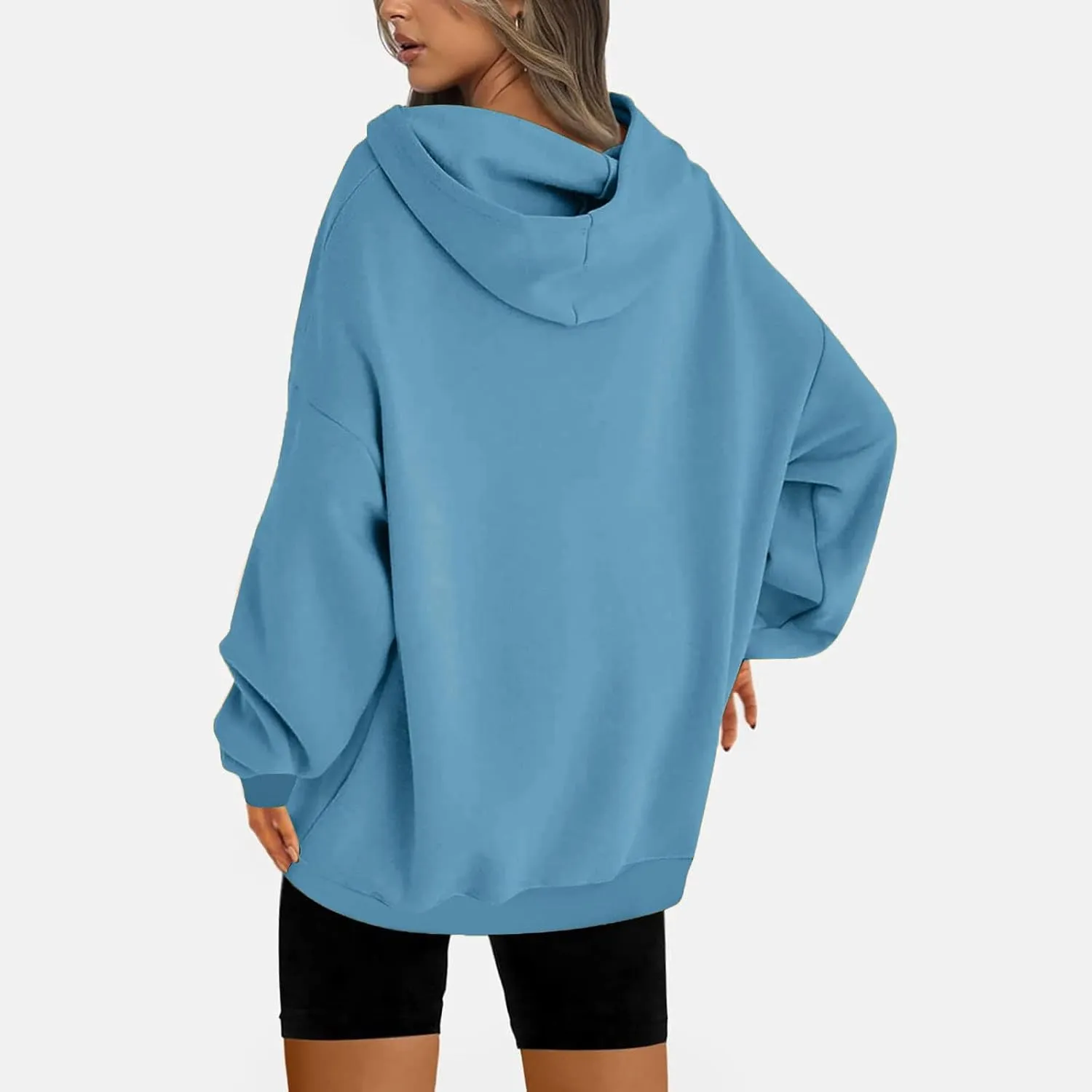 Oversized Hoodie For Women Aesthetic Fall Fashion Outfits Long Sleeve Fleece Hooded Pullover Sweatshirts Dressy Casual