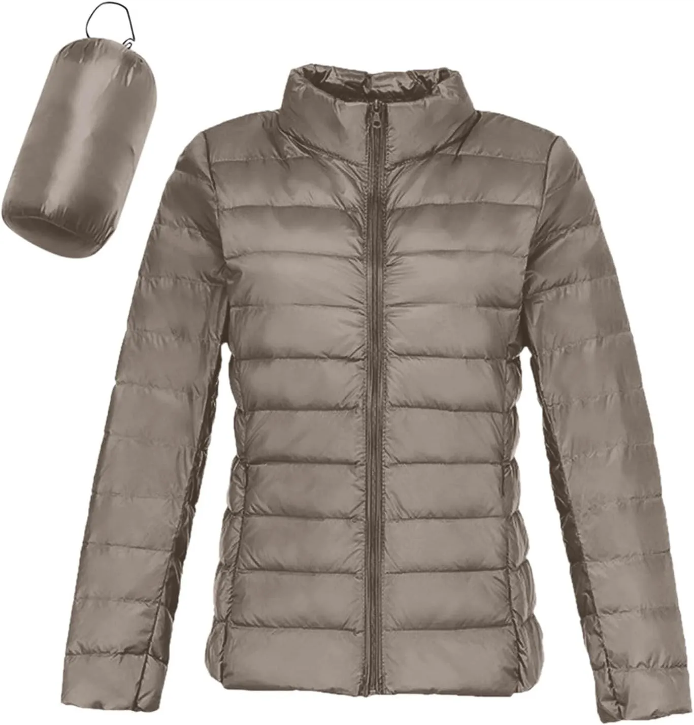 Puffer Jackets for Women Winter Warm Packable Down Jacket Ultra Light Slim Fit Hooded Jacket Short Duck Down Coat