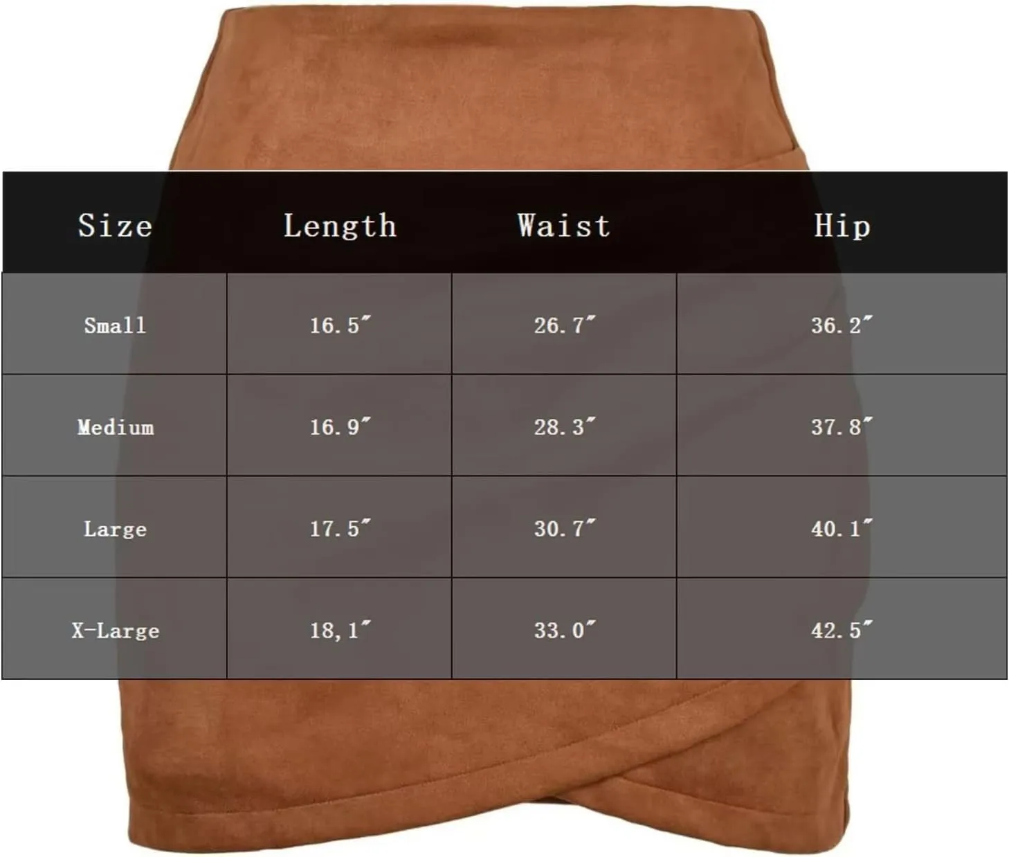 Women Skirts High Waist Pleated Wrap Faux Suede Mini Skirts Zipper A-Line Above Knee Bodycon Mini Skirts Pencil Skirt