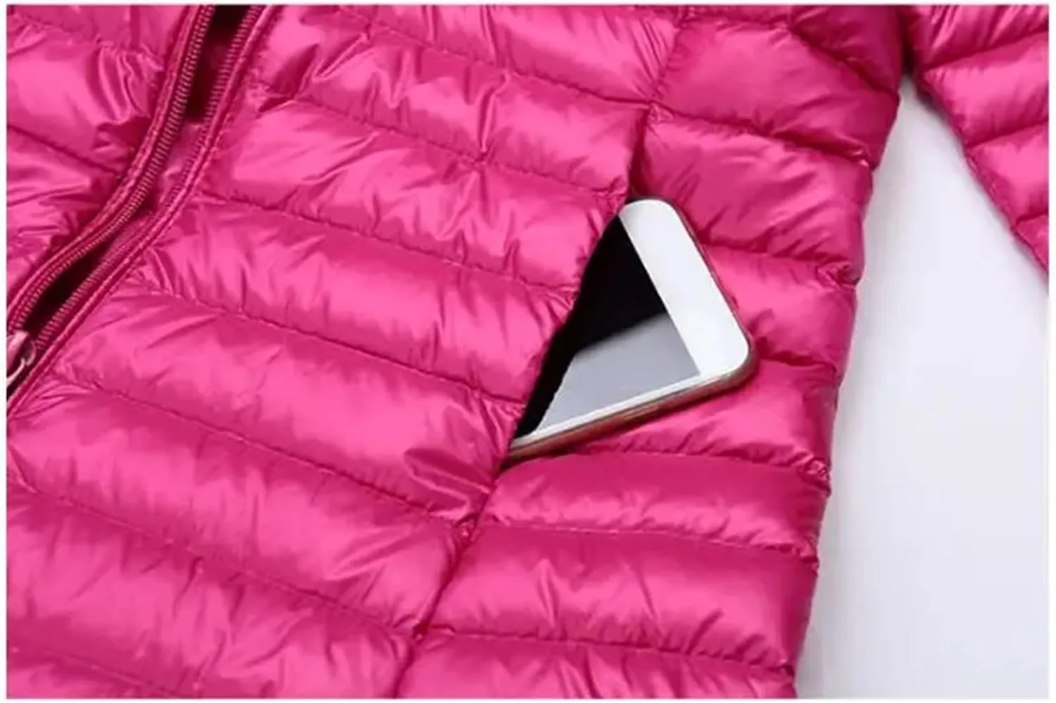 Women Winter Long Light Duck Down Jackets Spring Puffer Coat Slim Hooded Parkas