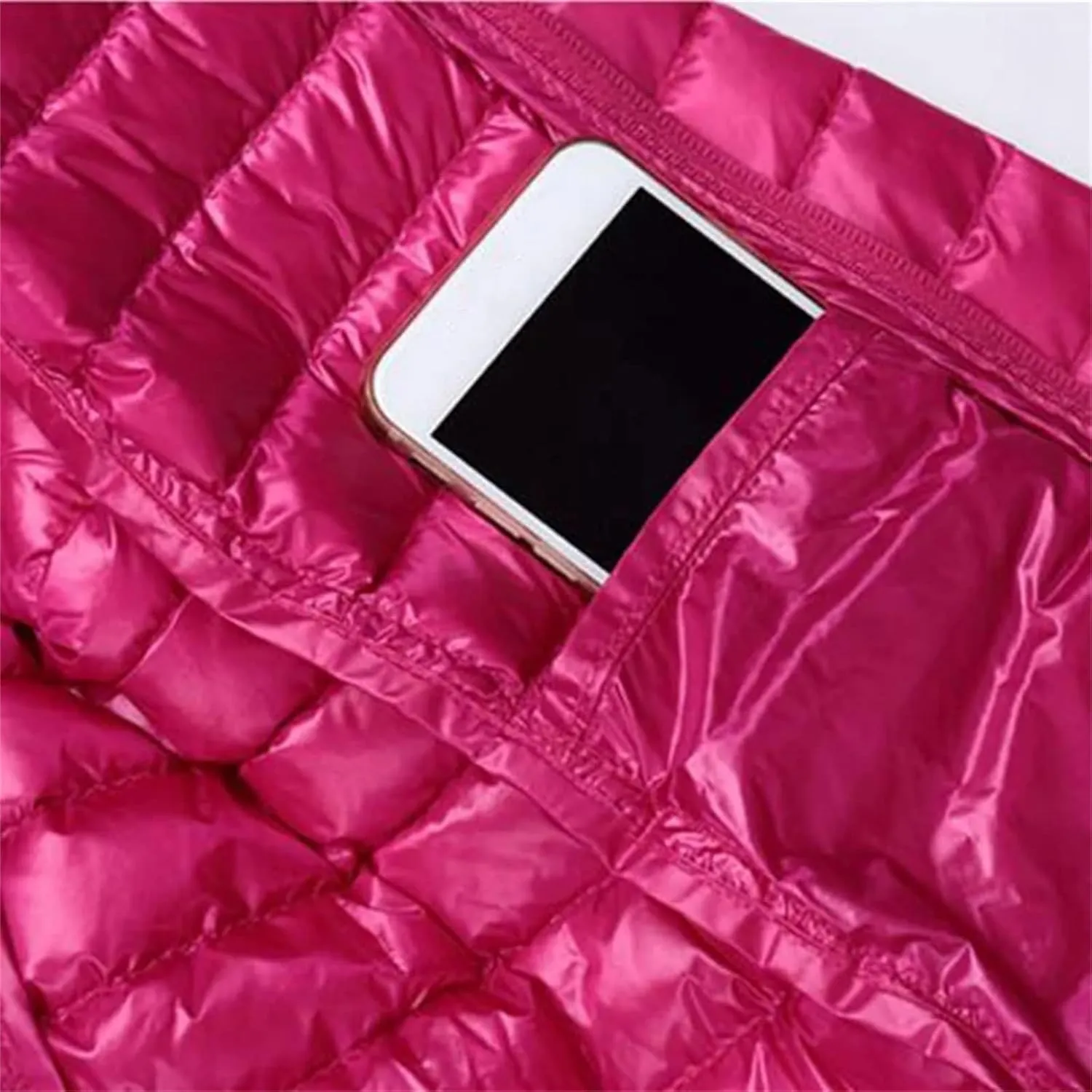 Women Winter Long Light Duck Down Jackets Spring Puffer Coat Slim Hooded Parkas