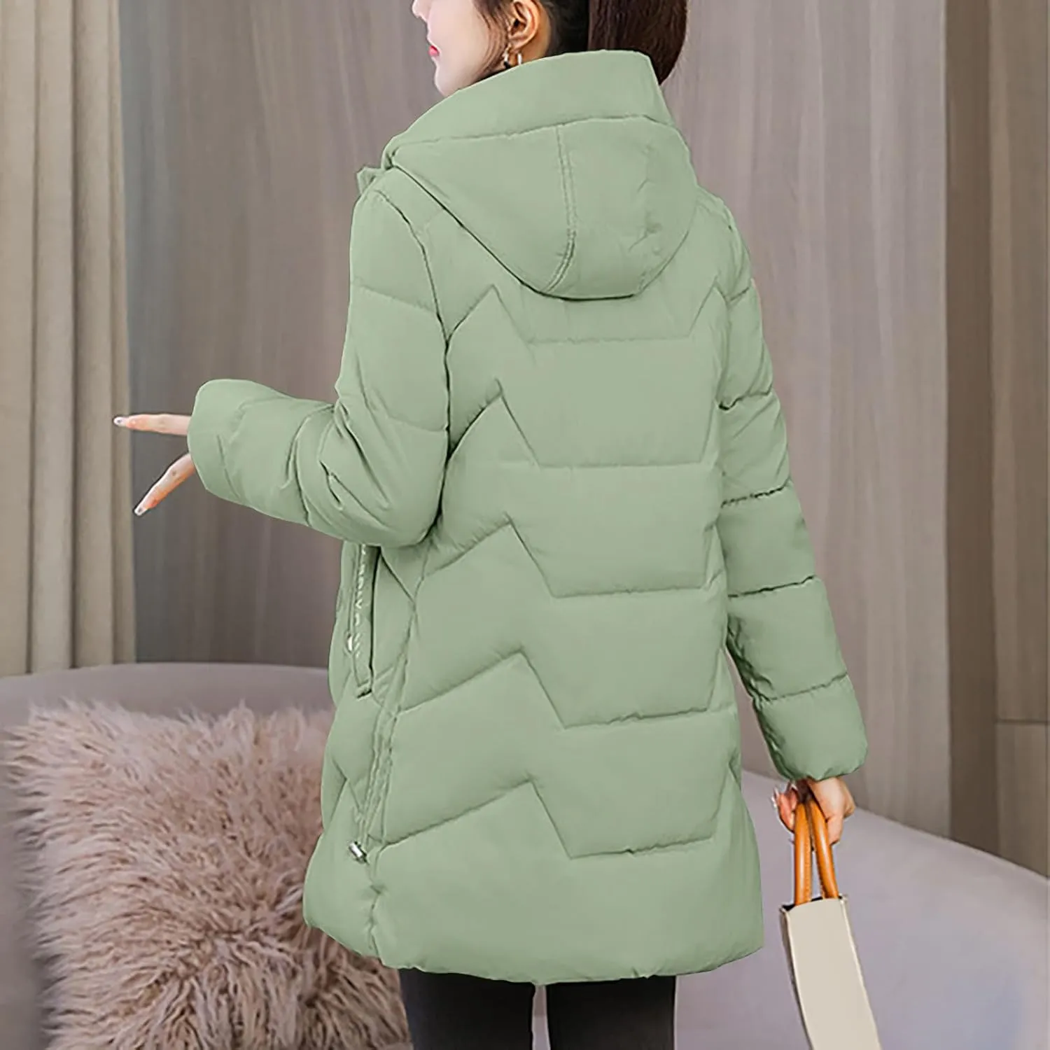 Women's Winter Coat Windproof Warm Down Jackets Waterproof Thicken Hooded Fashion Puffer Jacket Trendy 2024