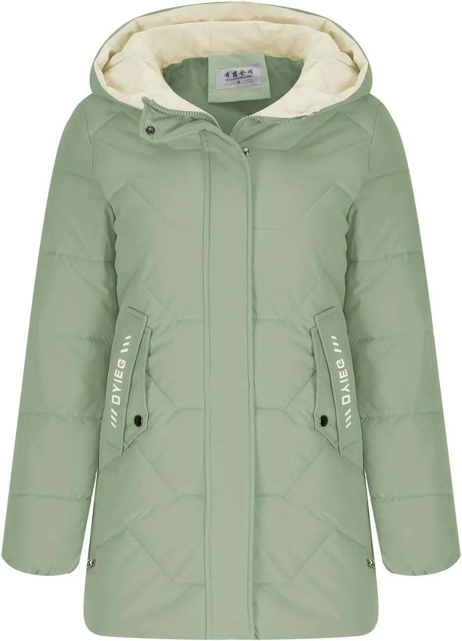 Women's Winter Coat Windproof Warm Down Jackets Waterproof Thicken Hooded Fashion Puffer Jacket Trendy 2024