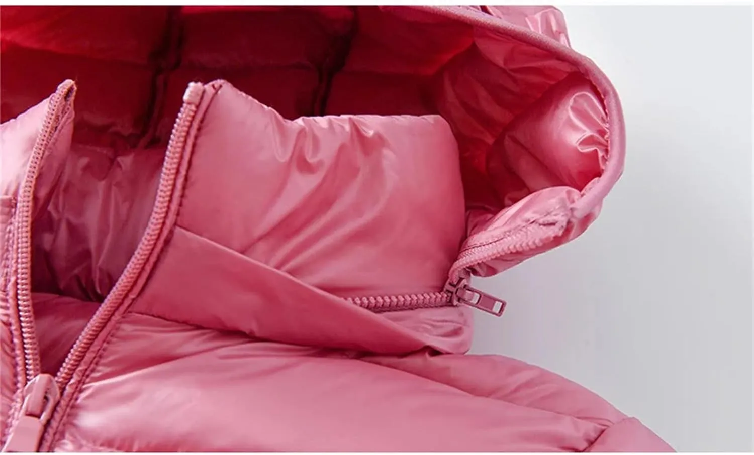 Womens Winter Down Jackets Long Light Thin Casual Puffer Coat Slim Hooded Parka